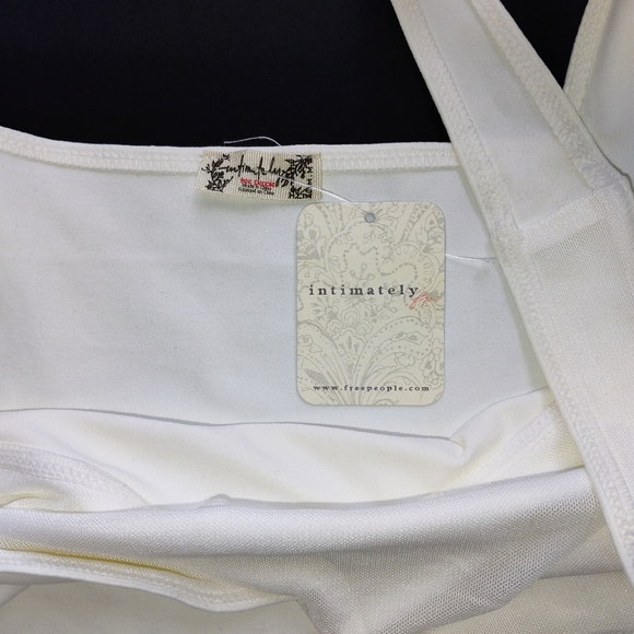 NWT Free People Intimately Ivory Tank Top – Size M Boho - Picture 2 of 4